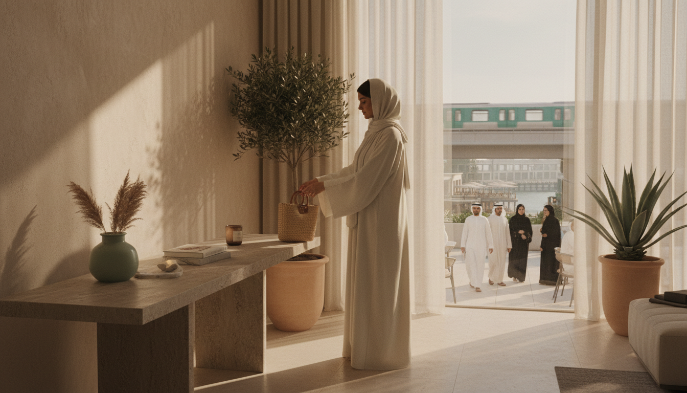 حياة دبي بدون سيارة: دليل العيش قرب المترو — coverage mentioning الراحة