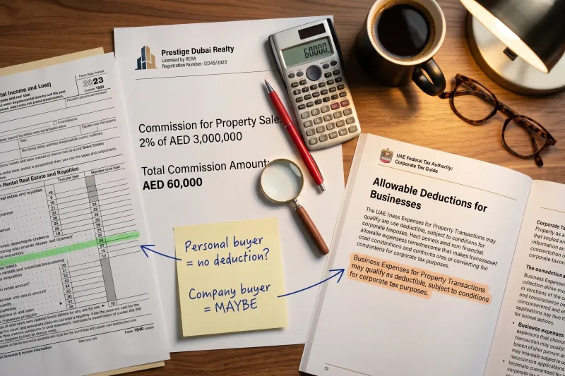 Are Real Estate Agent Commissions Tax Deductible in the UAE