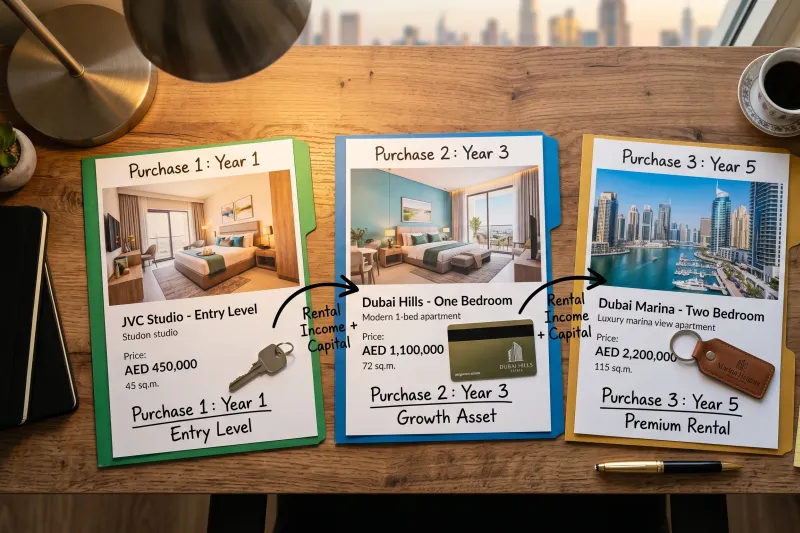 Dubai Property Portfolio: A Realistic Plan for Your First Three Purchases