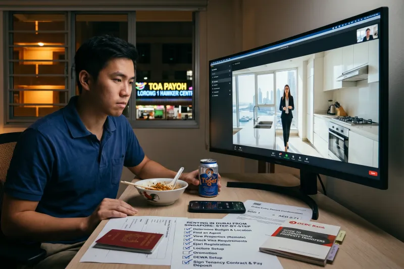 Renting a Dubai Apartment From Singapore: A Practical Walkthrough